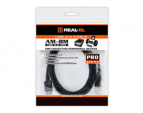  Real-El Pro USB2.0 AM-BM 3M  4