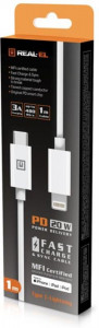  Real-El USB-C-Lightning 1m White (4743304104680) 5