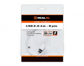  Real-El USB2.0 AM-Lightning 1m  4