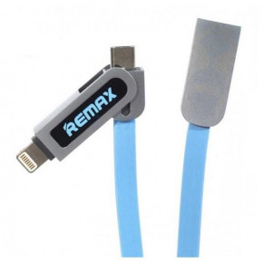  21 Micro USB+Lightning Remax Armor RC-067t blue