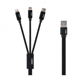  31 Micro USB+Lightning+Type-C Remax Kerolla RC-094th black