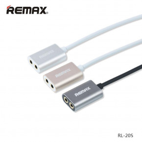 Audio  AUX Sharing RL-S20 3.5 miniJack gold Remax 320401 4