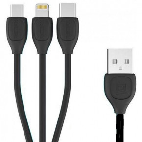  31 Micro USB+Lightning+Type-C Remax Lesu RC-050th black