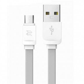  Rock Micro USB Flat 1M 2.1A Gray