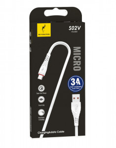  SkyDolphin S02V USB - microUSB 1, White (USB-000590)