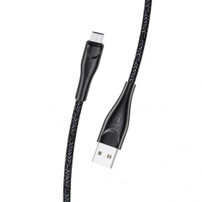  MicroUSB Usams US-SJ393 Braided Data U41 Black 1m