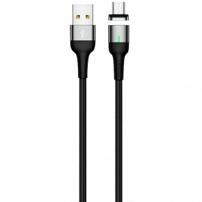  MicroUSB Usams US-SJ328 Magnetic U28 Black 1m