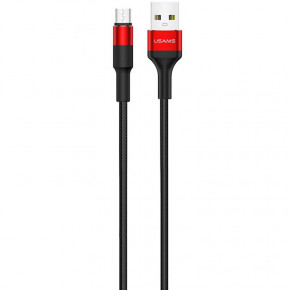  MicroUSB Usams US-SJ224 Braided U5 Red 1.2m