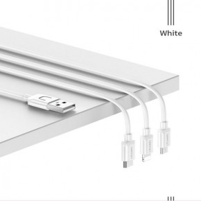  31 Usams Micro USB+Lightning+Type-C US-SJ324 |1.2m 1.7A| white