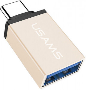  Usams US-SJ028 Type-C to USB 3.1 OTG Gold #I/S