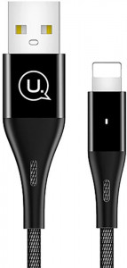  Usams US-SJ208 U4 Lightning cable 1.2m Black #I/S