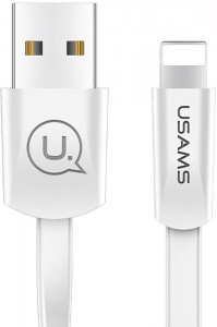  Usams US-SJ199 U2 Flat Lighting cable 1.2m White #I/S