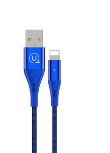  USB Usams Lightning U4 Blue (US-SJ207)