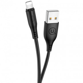   Usams US-SJ266 U18 Round lightning Cable USB Lightning 2A 1m Black (SJ266USB01) (0)