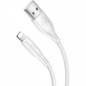  Usams US-SJ266 U18 Round lightning Cable USB Lightning 1m White (SJ266USB02)