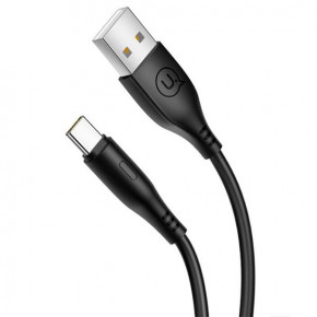  Usams US-SJ267 U18 Round Type-c Cable USB Type-C 2A 1m Black (SJ267USB01) 3