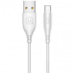  Usams US-SJ267 U18 Round Type-c Cable USB Type-C 1m White (SJ267USB02)