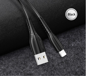  Usams US-SJ364 U35 USB Lightning 2A 1m Black (SJ364USB01) 5