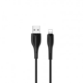  Usams US-SJ371 U38 USB Lightning 2A 1m Black (SJ371USB01)