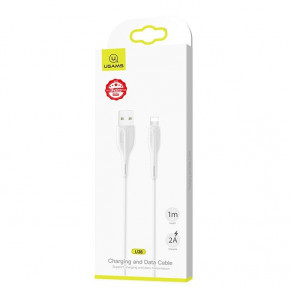   Usams US-SJ371 U38 USB Lightning 2A 1m White (SJ371USB02) (1)