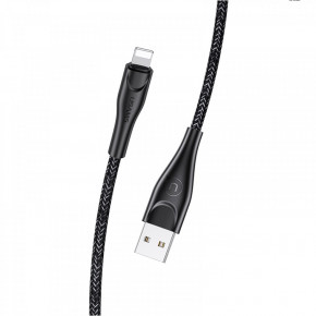  Usams US-SJ391 U41 Lightning Braided Data and Charging Cable 2A 1m Black (SJ391USB01) 3