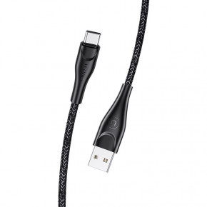  Usams US-SJ395 U41 Type-C Braided Data and Charging Cable USB Type-C 2A 2m Black (SJ395USB01)