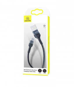  Usams US-SJ450 U55 USB Micro 2A 1m Black (SJ450USB01) 5