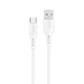  Usams US-SJ501 U68 USB Type A Type-C 2A 1m White (SJ501USB02)