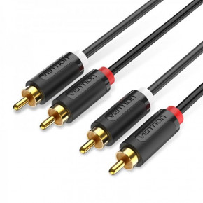  Vention 2RCA - 2RCA (M/M), 1 , Black (BCMBF)