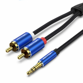  Vention AUX 3.5 mm M - 2xRCA M, 1.5 m, Blue (BCPLG)