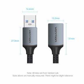  Vention USB 3.0 - OTG USB3, 1 m, Black (CBLHF) 4