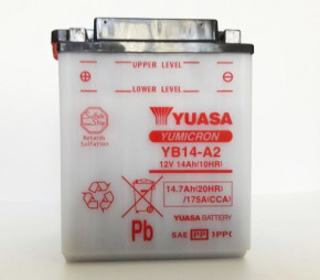   YUASA YB14-A2 14 h, 190 , (-/+), 134x89x166 