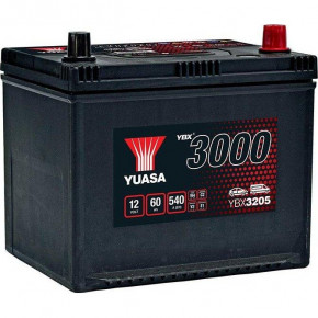   Yuasa 12V 60Ah SMF Battery Japan YBX3205