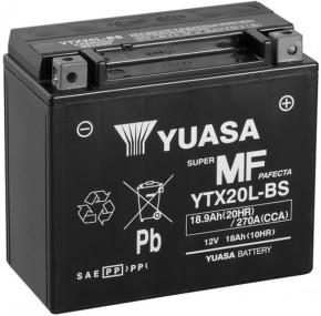   Yuasa 12V 18.9Ah MF VRLA Battery YTX20L-BS () (YTX20L-BS)