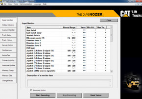    Caterpillar Lift Trucks Diagnozer 3