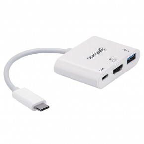 - USB3.1 Type-C --> HDMI/USB 3.0/PD 60W 4-in-1 White Manhattan (152945) 3