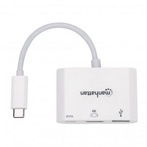 - USB3.1 Type-C --> HDMI/USB 3.0/PD 60W 4-in-1 White Manhattan (152945) 5