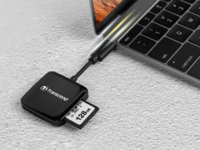  Transcend USB 3.2 Gen 1 Type-C SD/microSD Black (TS-RDC3) 6