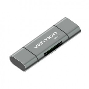  Vention CCHH0 USB 3.0 A/Micro USB-B/ Type-C to SD,TF Gray (CCHH0)