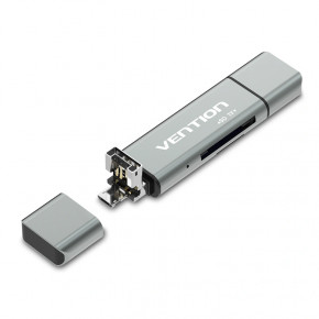  Vention CCJH0 USB-C/MicroUSB/USB2.0 to TF/SD Gray (CCJH0)