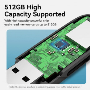  Vention CLFB0 USB 3.0 A to SD, TF Black (CLFB0) 7