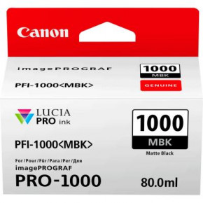  Canon imagePROGRAF Pro-1000 PFI-1000 Matte Black (0545C001)