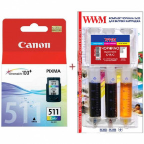  Canon Pixma MP230/MP250/MP270 CL-511C +   Color (Set511-inkC)