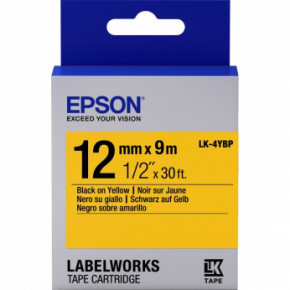    Epson LW-300/400/400VP/700 Pastel Black/Yellow 12mm x 9m (C53S654008)