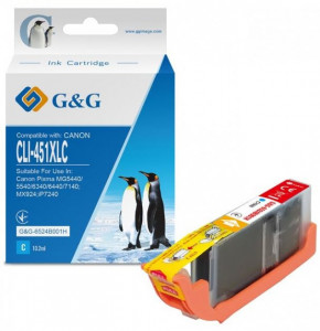   G&G  Canon CLI-451C Cyan (G&G-6524B001H)