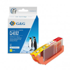   G&G  Canon CLI-451Y Yellow (G&G-6526B001H) 