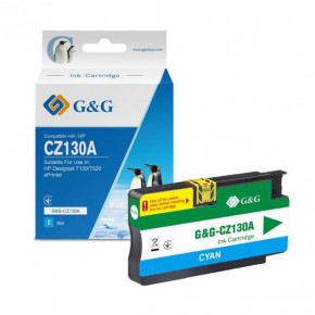  G&G  HP Designjet T120/T520 ePrinter Cyan (G&G-CZ130A)