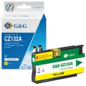  G&G  HP Designjet T120/T520 ePrinter Yellow (G&G-CZ132A)