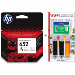  HP DJ Ink Advantage 1115/2135 652 Color +   (Set652C-inkHP)