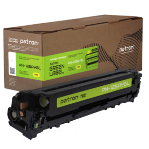   HP 125A (CB542A) Green Label,  Patron (PN-125AYGL)